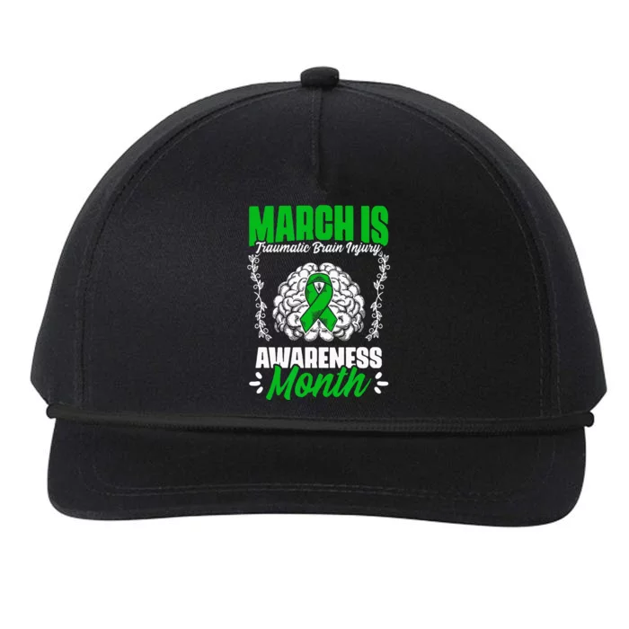 March Is Traumatic Brain Injury Month Surgery TBI Survivor Snapback Five-Panel Rope Hat