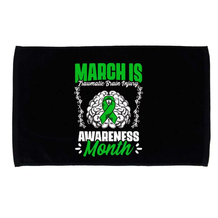 March Is Traumatic Brain Injury Month Surgery TBI Survivor Microfiber Hand Towel