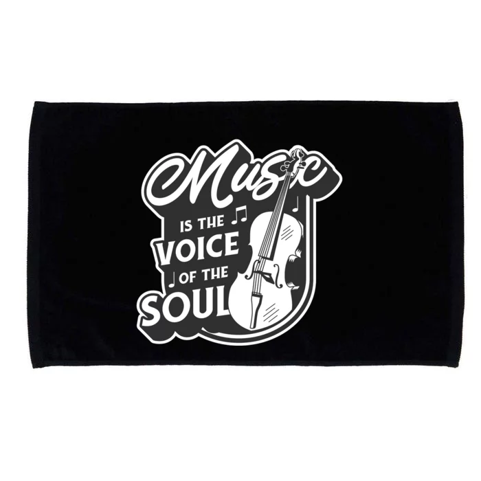 Music Is The Voice Of The Soul Microfiber Hand Towel