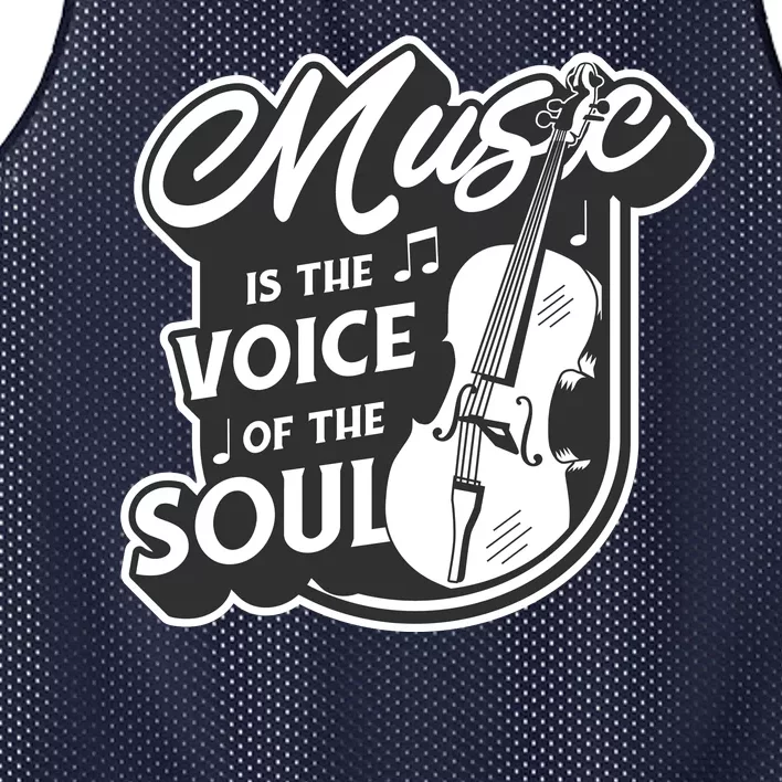 Music Is The Voice Of The Soul Mesh Reversible Basketball Jersey Tank