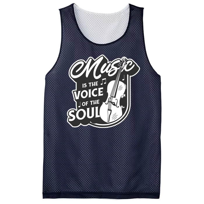 Music Is The Voice Of The Soul Mesh Reversible Basketball Jersey Tank