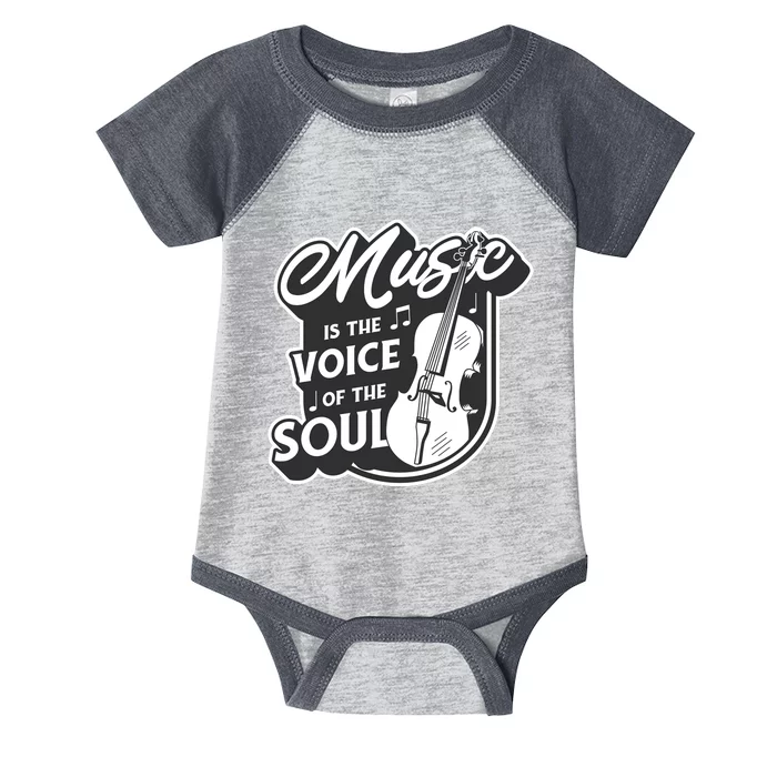 Music Is The Voice Of The Soul Infant Baby Jersey Bodysuit