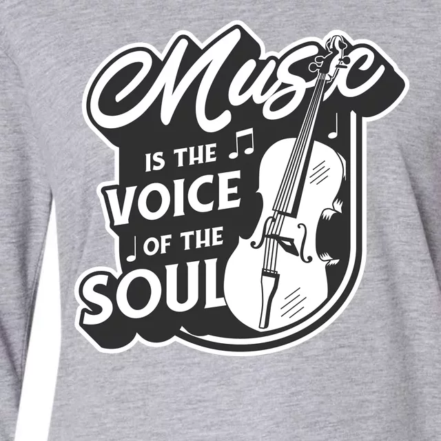 Music Is The Voice Of The Soul Womens Cotton Relaxed Long Sleeve T-Shirt