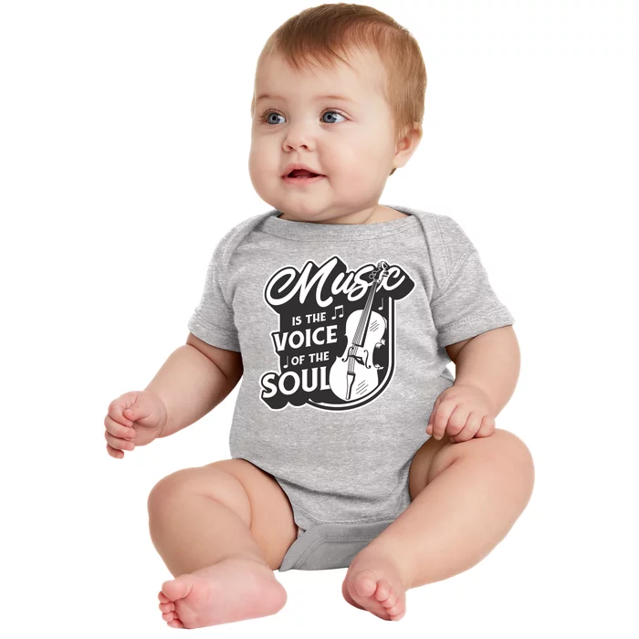 Music Is The Voice Of The Soul Baby Bodysuit