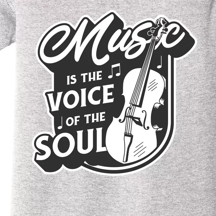 Music Is The Voice Of The Soul Baby Bodysuit