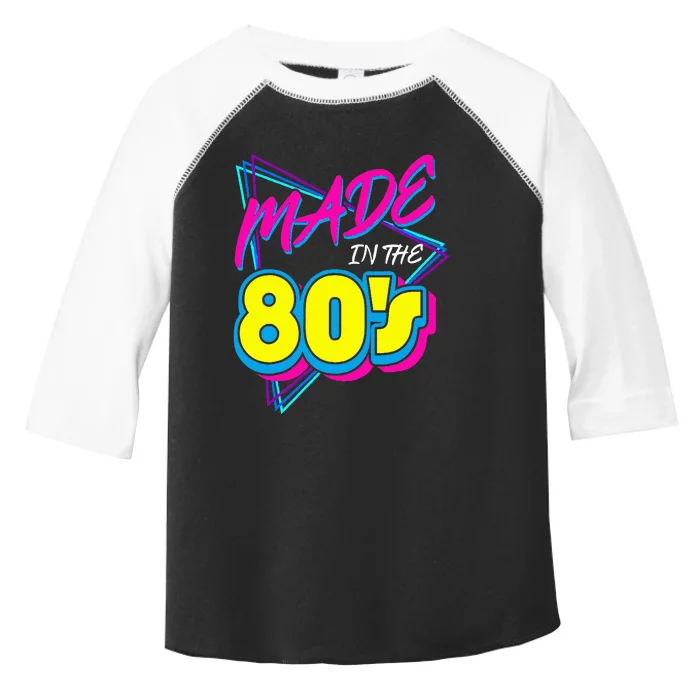 Made In The 80s 1980s Retro Nineteen Eighties Vintage Music Toddler Fine Jersey T-Shirt