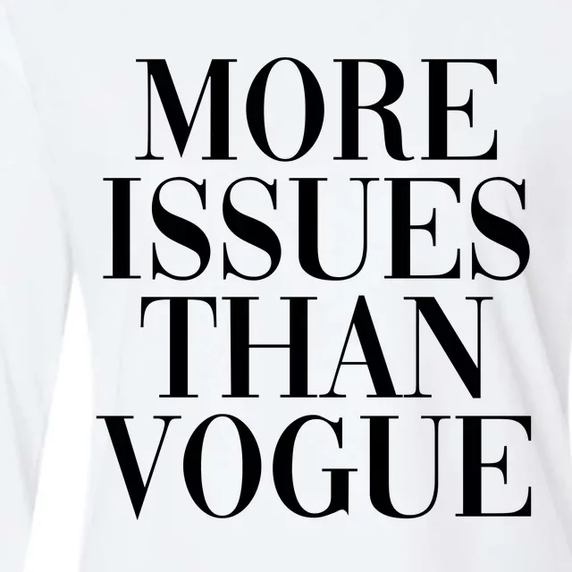 More Issues Than Vogue Womens Cotton Relaxed Long Sleeve T-Shirt