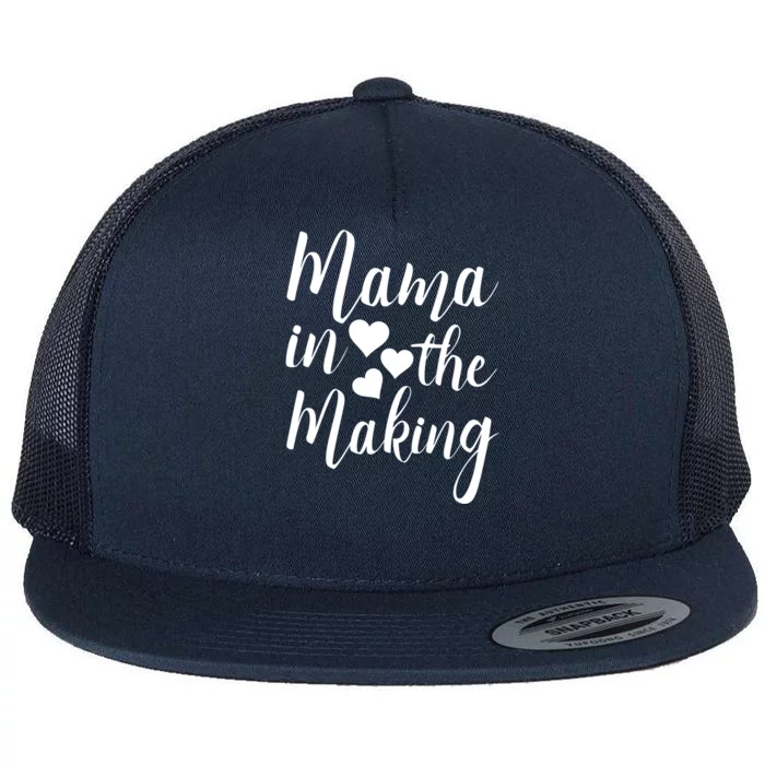 Mama In The Making Mothertobe Gift Flat Bill Trucker Hat