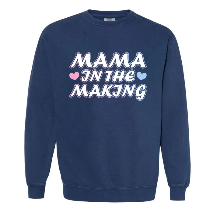 Mama In The Making Pink And Blue Gift Garment-Dyed Sweatshirt