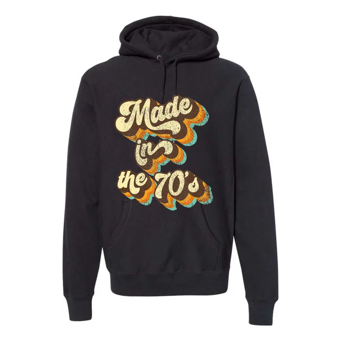 Made In The 70s Vibe Born In 70s Costume Party Premium Hoodie