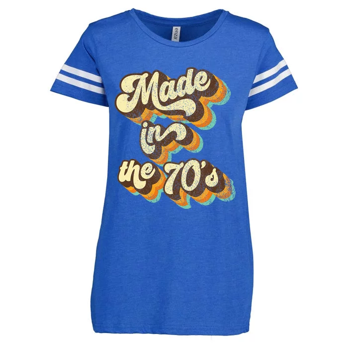 Made In The 70s Vibe Born In 70s Costume Party Enza Ladies Jersey Football T-Shirt