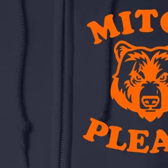 Mitch Please Bear Logo Full Zip Hoodie