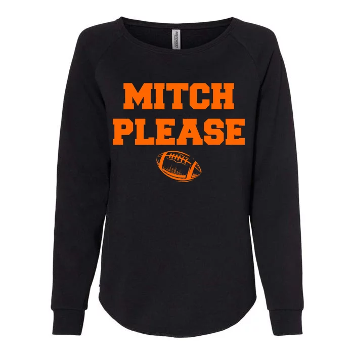 Mitch Please Football Logo Womens California Wash Sweatshirt