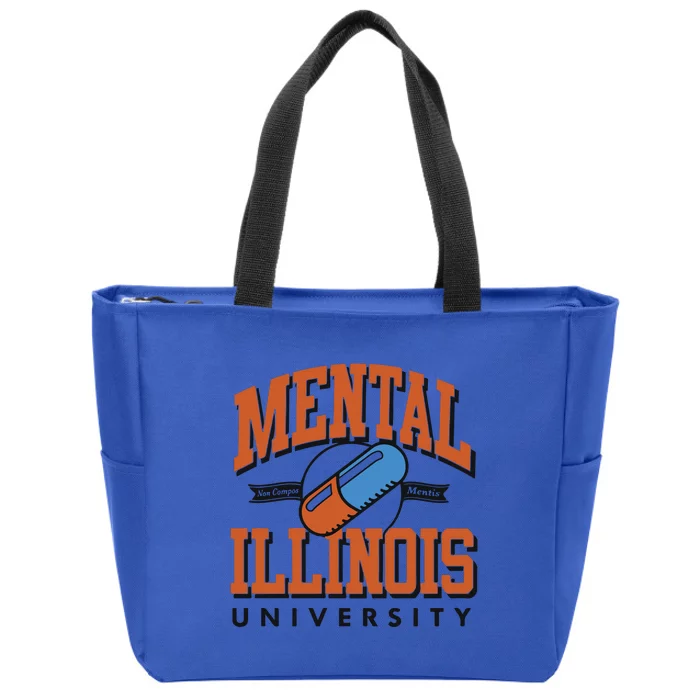 Mental Illinois University Zip Tote Bag