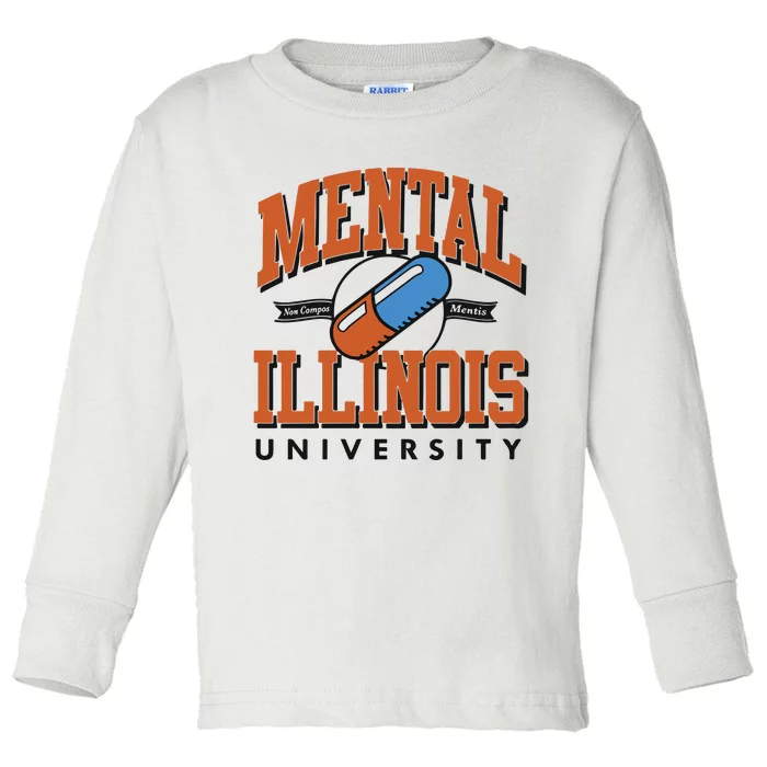 Mental Illinois University Toddler Long Sleeve Shirt