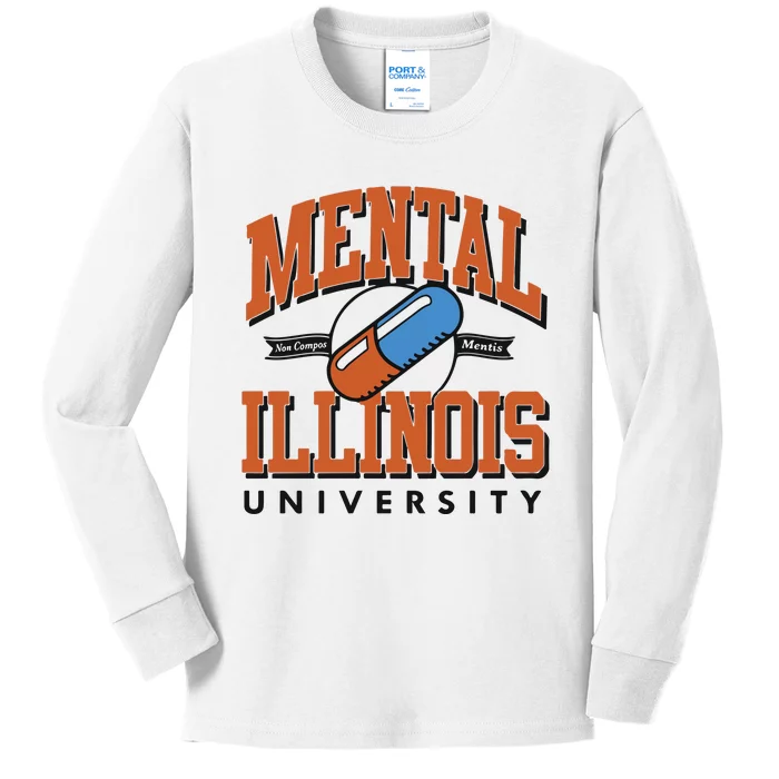 Mental Illinois University Kids Long Sleeve Shirt