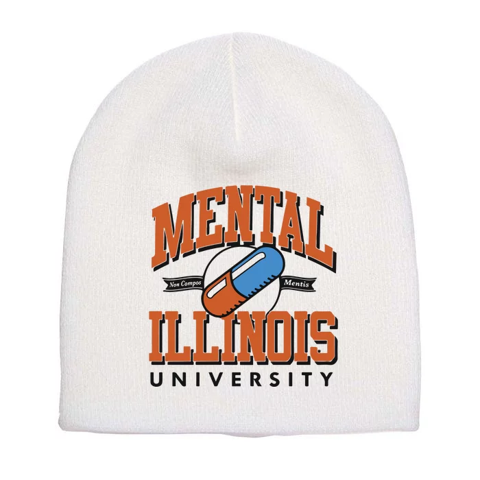 Mental Illinois University Short Acrylic Beanie