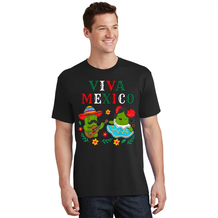 Mexican Independence Viva Mexico Maracas Guitar T-Shirt