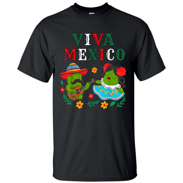 Mexican Independence Viva Mexico Maracas Guitar Tall T-Shirt