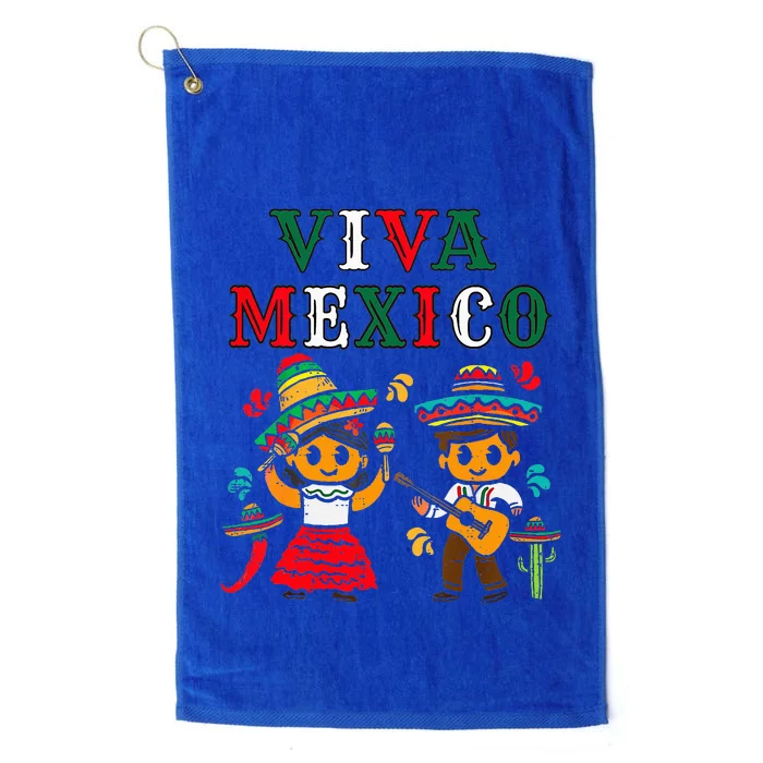 Mexican Independence Viva Mexico Maracas Guitar Platinum Collection Golf Towel