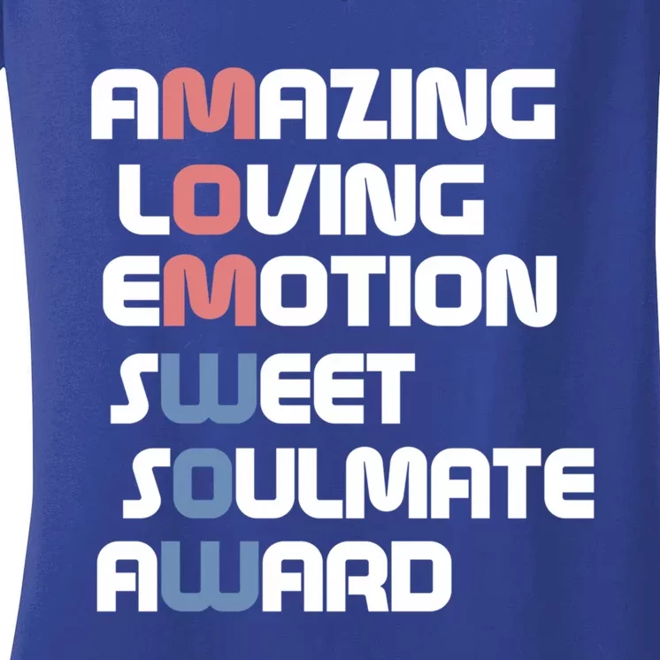 Mom Is Wow Amazing Loving Sweet Mom For Mothers Day Gift Women's V-Neck T-Shirt