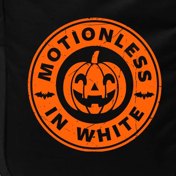 Motionlesses In White Pumpkin Scary Halloween Impact Tech Backpack