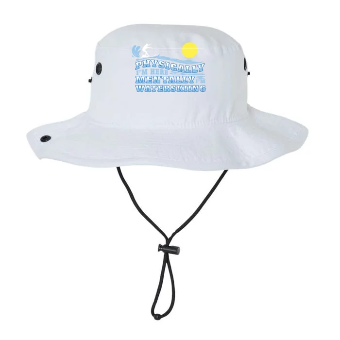 Mentally Im Waterskiing Funny Water Sports Water Ski Lover Gift Legacy Cool Fit Booney Bucket Hat