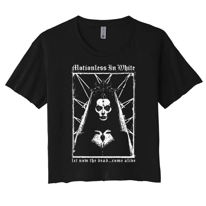 Motionless In White Let Now The Dead Come Alive Women's Crop Top Tee