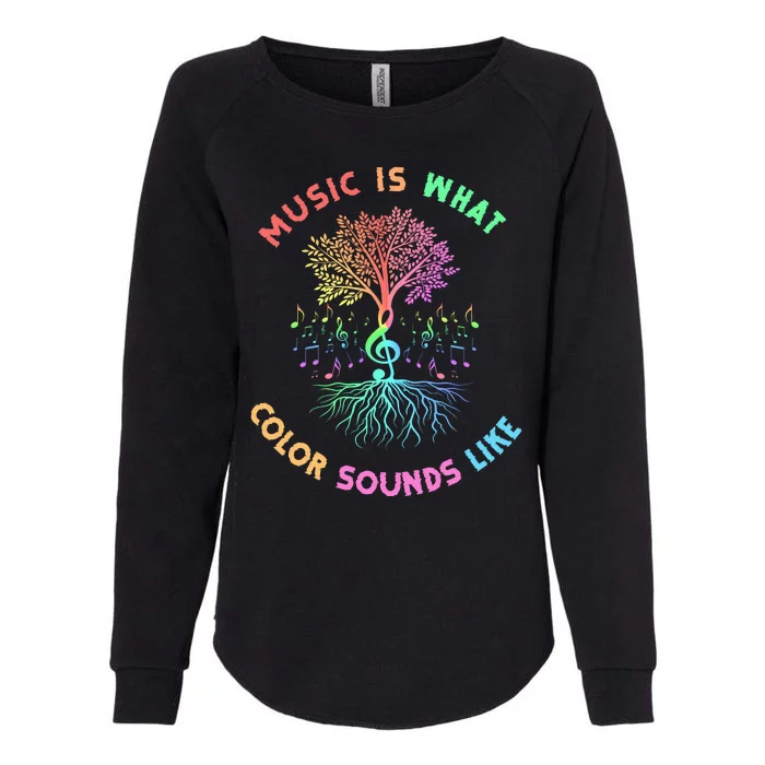 Music Is What Color Sounds Like Womens California Wash Sweatshirt