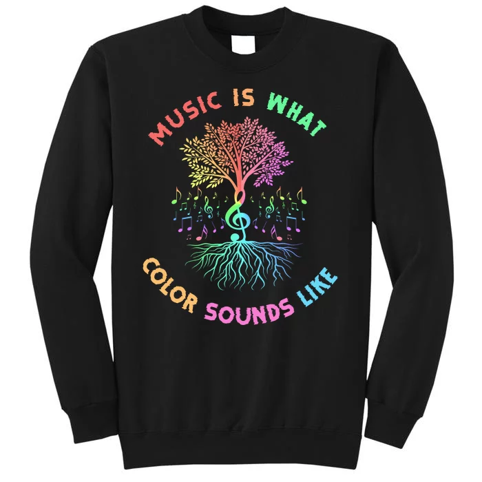 Music Is What Color Sounds Like Tall Sweatshirt