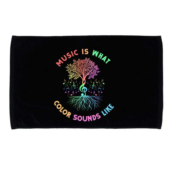 Music Is What Color Sounds Like Microfiber Hand Towel