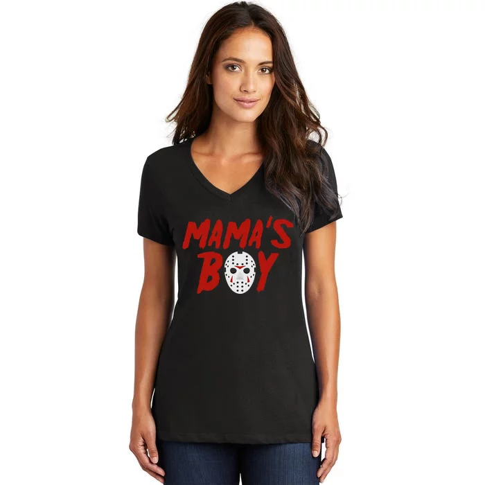 Mama´S I Wish It Was Friday Halloween Women's V-Neck T-Shirt