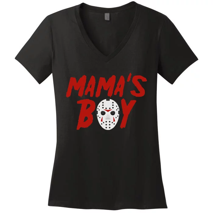 Mama´S I Wish It Was Friday Halloween Women's V-Neck T-Shirt