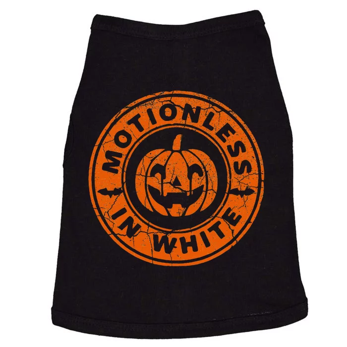 Motionlesses In White Pumpkin Scary Halloween Vintage Doggie Tank