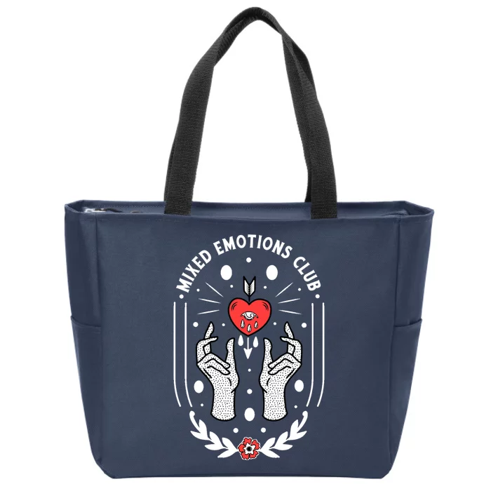 Mixed Emotions Club Zip Tote Bag