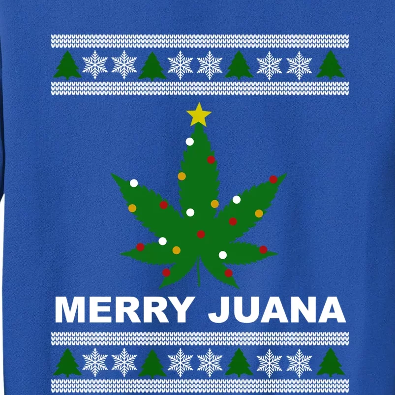 Merry Juana 420 Cannabis Weed Marijuana Ugly Christmas Cool Gift Sweatshirt