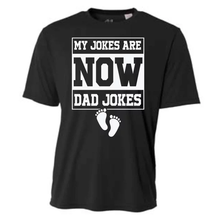 My Jokes Are Now Dad Jokes Funny First Time Dad Cooling Performance Crew T-Shirt