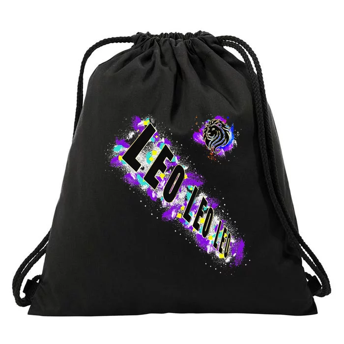 Milwaukee July And August Birthday Zodiac Leo Lion Drawstring Bag