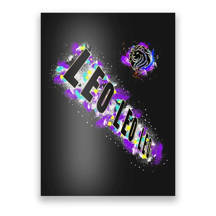 Milwaukee July And August Birthday Zodiac Leo Lion Poster