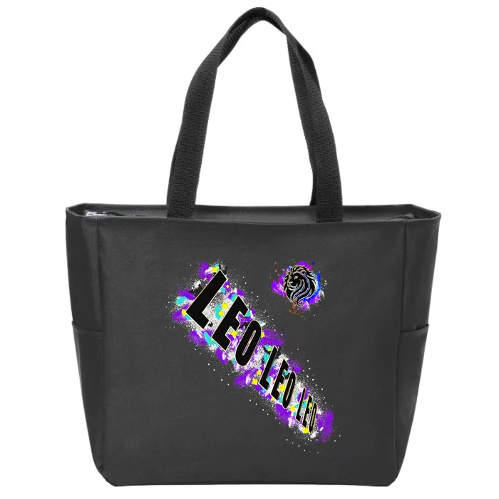 Milwaukee July And August Birthday Zodiac Leo Lion Zip Tote Bag