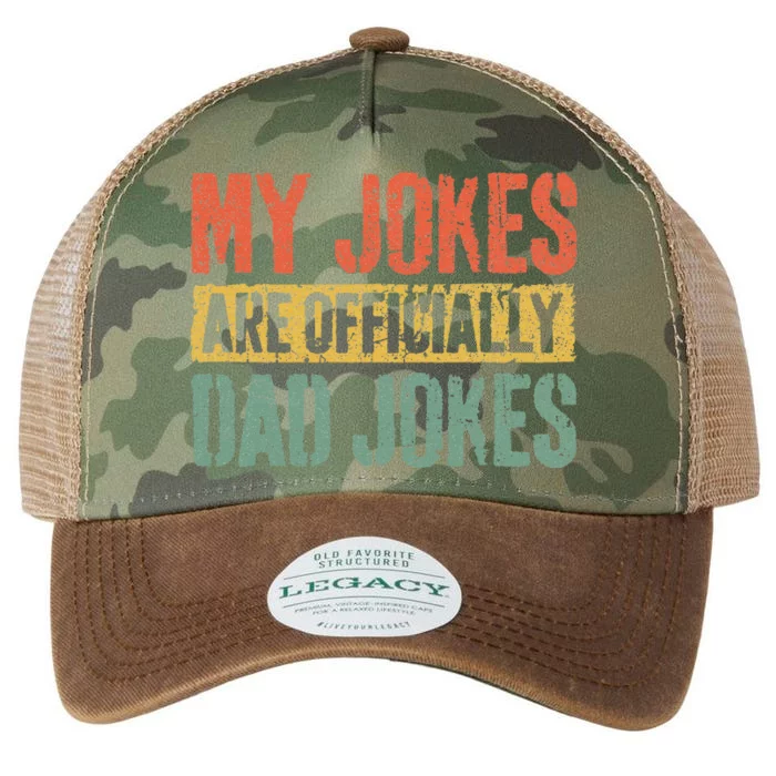 My Jokes Are Officially Dad Jokes Legacy Tie Dye Trucker Hat