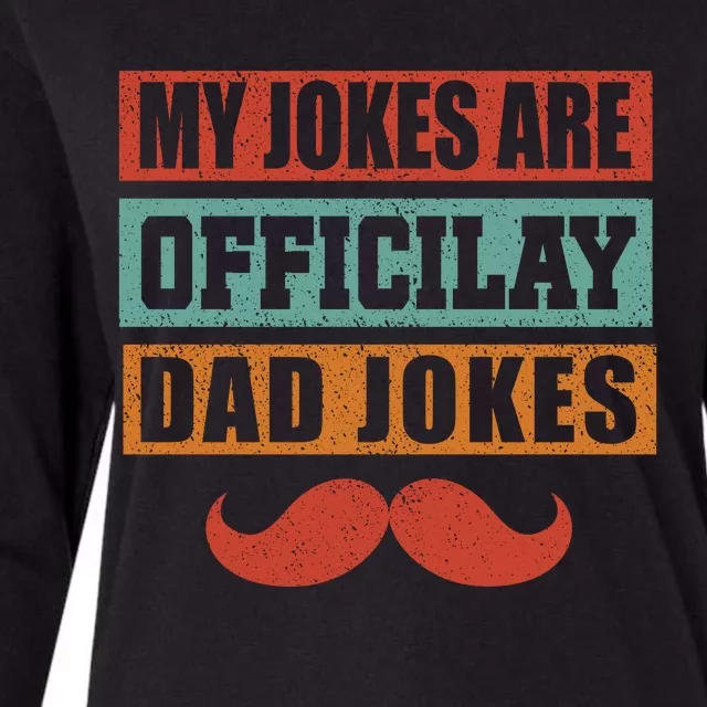 My Jokes Are Y Father T Womens Cotton Relaxed Long Sleeve T-Shirt