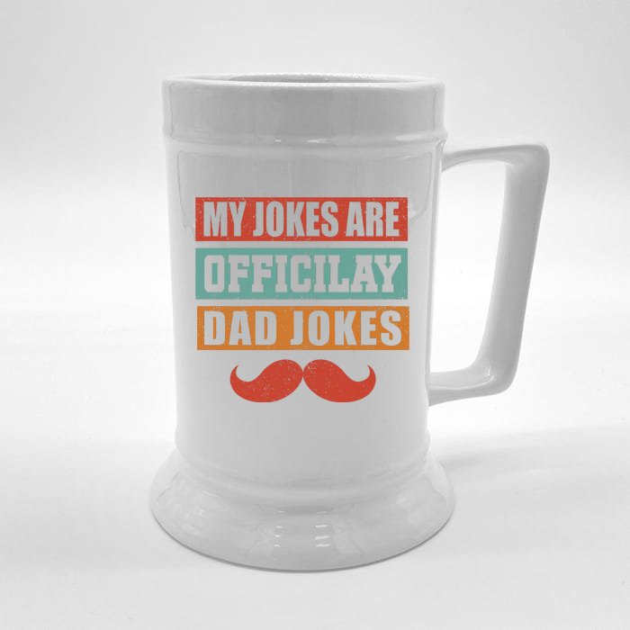 My Jokes Are Y Father T Front & Back Beer Stein