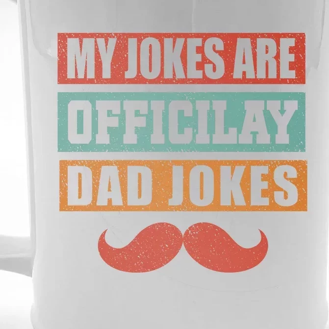 My Jokes Are Y Father T Front & Back Beer Stein