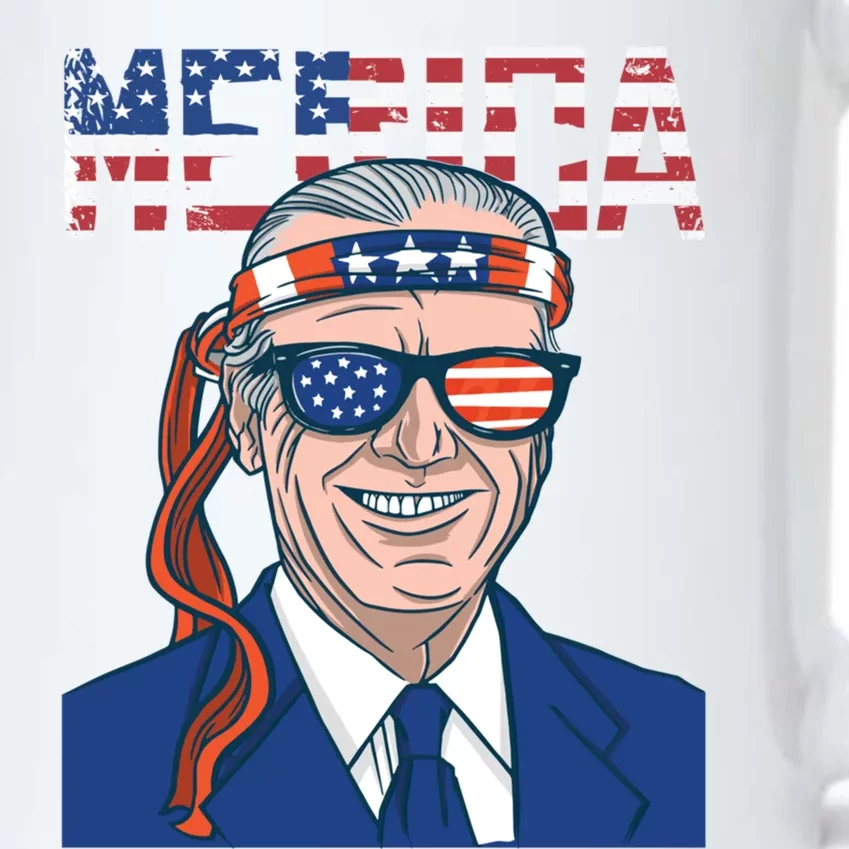 Merica Joe Biden 4th Of July Patriotic American Bandana Meaningful Gift Black Color Changing Mug