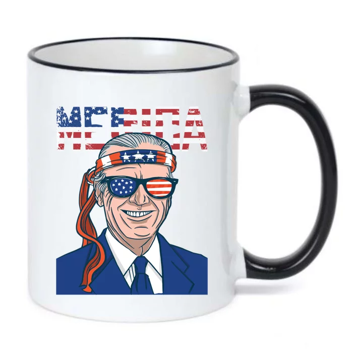 Merica Joe Biden 4th Of July Patriotic American Bandana Meaningful Gift Black Color Changing Mug