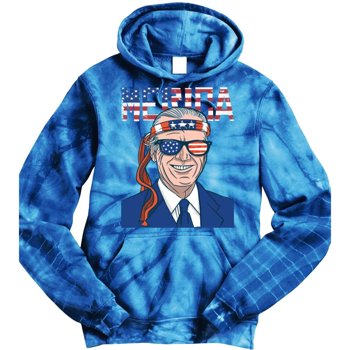 Merica Joe Biden 4th Of July Patriotic American Bandana Meaningful Gift Tie Dye Hoodie