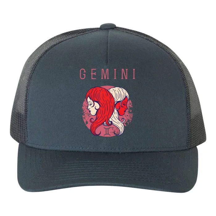 May June Birthday Gemini Astrological Sign Twin Zodiac Yupoong Adult 5-Panel Trucker Hat