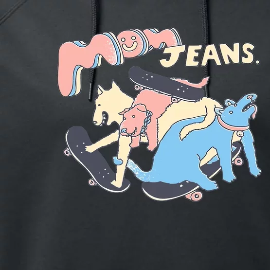 Mom Jeans Band Puppy Love Classic Premium Performance Fleece Hoodie