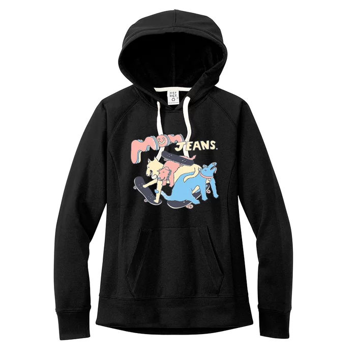 Mom Jeans Band Puppy Love Classic Premium Women's Fleece Hoodie